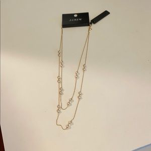 JCrew Layered Pearl Chain Necklace - NWT